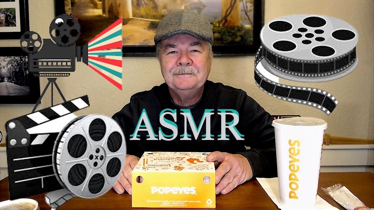 ASMR POPEYES CHICKEN:  MUKBANG AND 