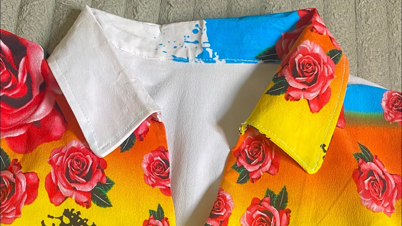 How to Cut and Sew a Collar Neck Open Chest Top/Blouse | Step-by-Step Tutorial 