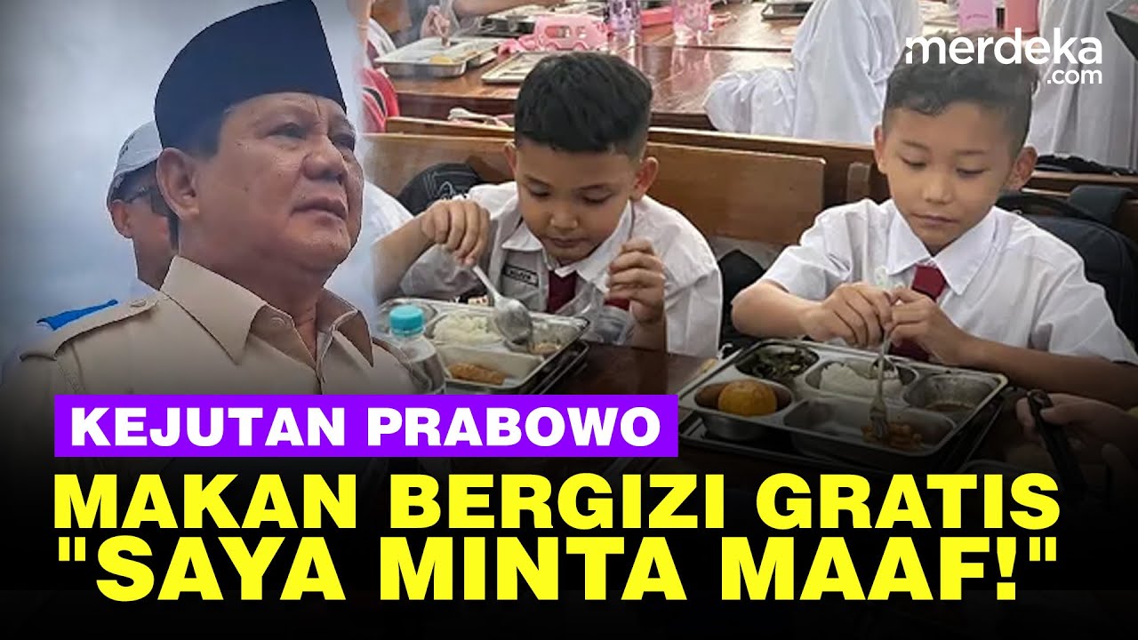 Blak blakan Prabowo Tiba Tiba Minta Maaf Bahas Makan Bergizi Gratis: Jangan Terima Kasih Ke Saya!