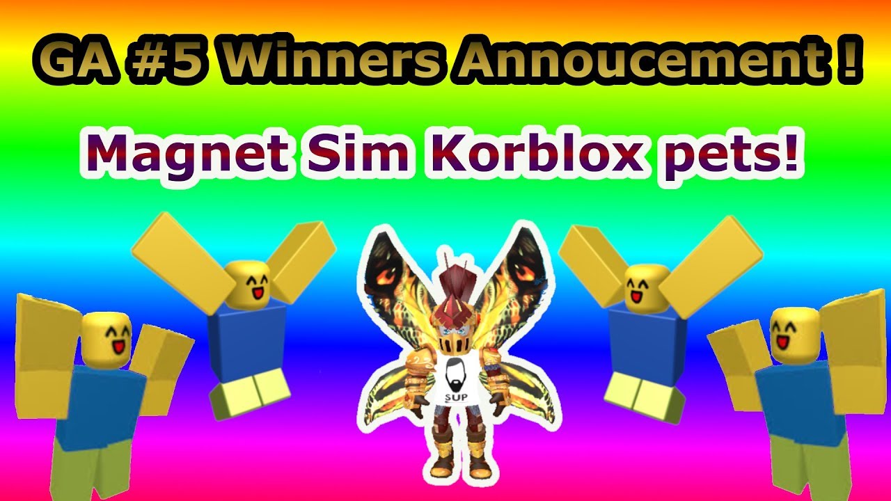 Winners has been draw ! GA #5 Join futur stream to claim prize and add supgames_alt2 - Magnet Sim