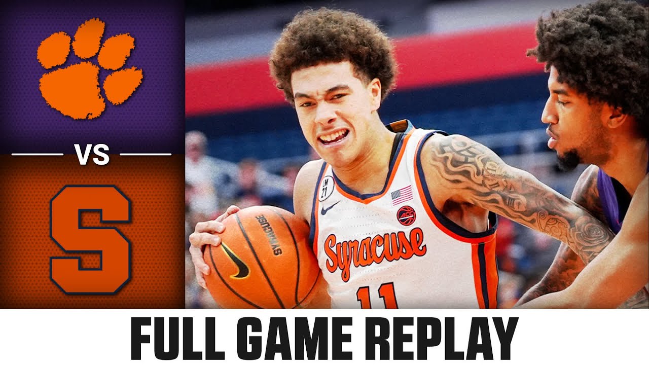 Clemson vs. Syracuse Full Game Replay | 2025-26 ACC Men's Basketball