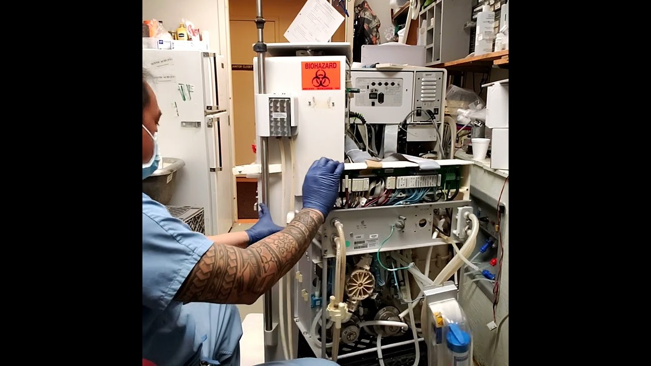 #59 HOW TO FIND & FIX LOW FLOW ERROR ON DIALYSIS MACHINE , REPLACING D/A MOTOR (part 1)