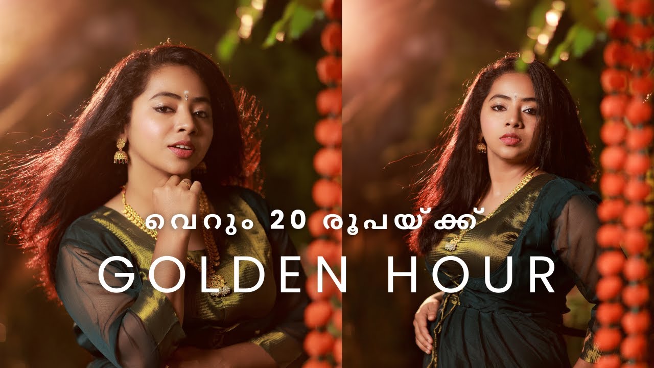 How to Create Fake Golden Hour (Easy Flash Tutorial For Beginners)#onam #photography #kerala