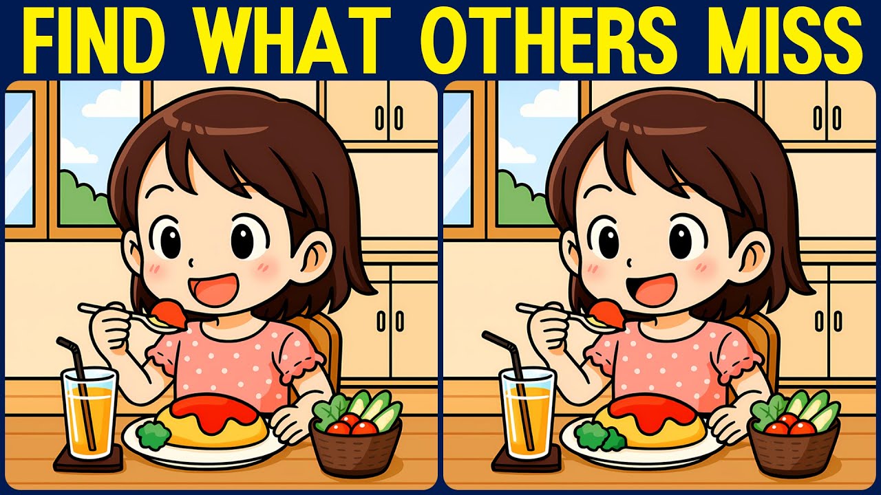 [Spot the Difference Brain Training] Can you spot what so many people are missing?