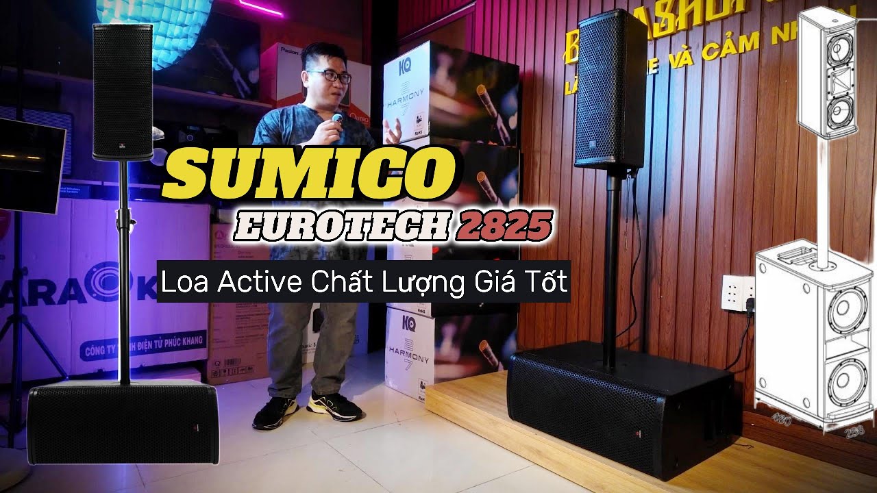 Review Loa Column Active SUMICO EUROTECH 2825 | Chất Âm Chuyên Nghiệp & Giá Tốt