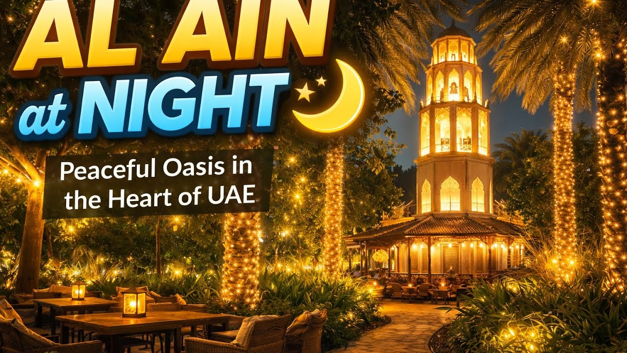 Al Ain Oasis Night Tour | Visit Al Ain Oasis After Sunset | UAE Travel Vlog | UNESCO Heritage Site
