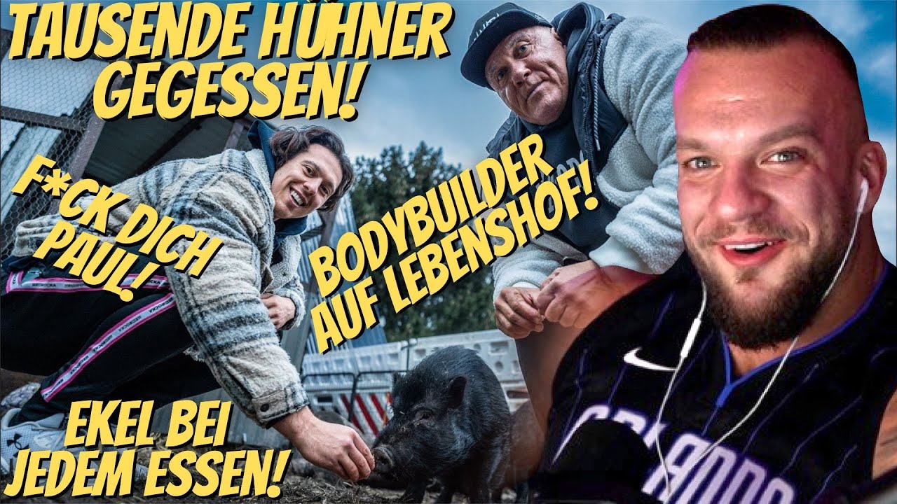 Tausende Hühner gegessen.. Paul zwingt Heiko zu 1 Tag vegan! William Niewiara Live Reaktion