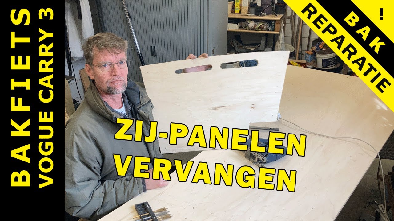 Bakfiets reparatie Vogue Carry 3: bak herstellen en panelen vervangen