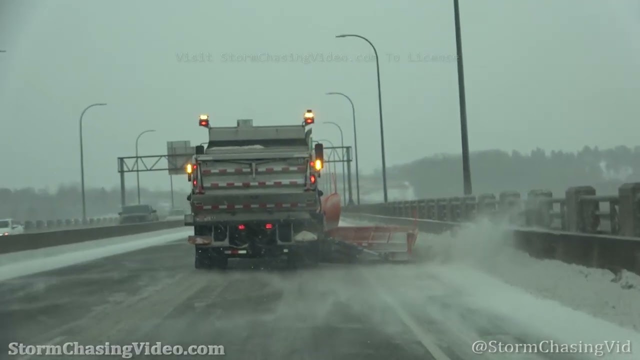 Scenes of Winter Storm Impacting Twin Cities - 2/22/2022