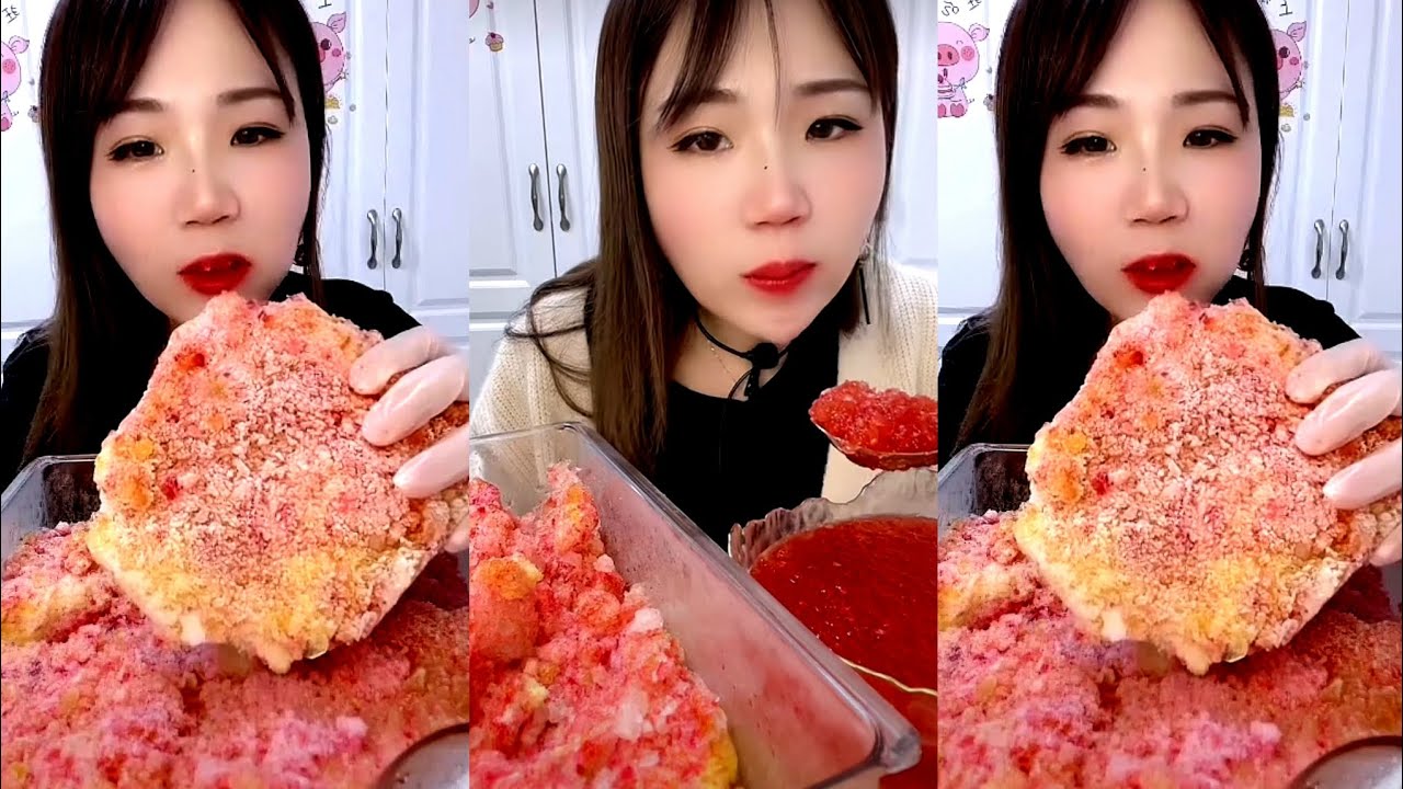 ASMR SHAVED ICE EATING / ICE EATING