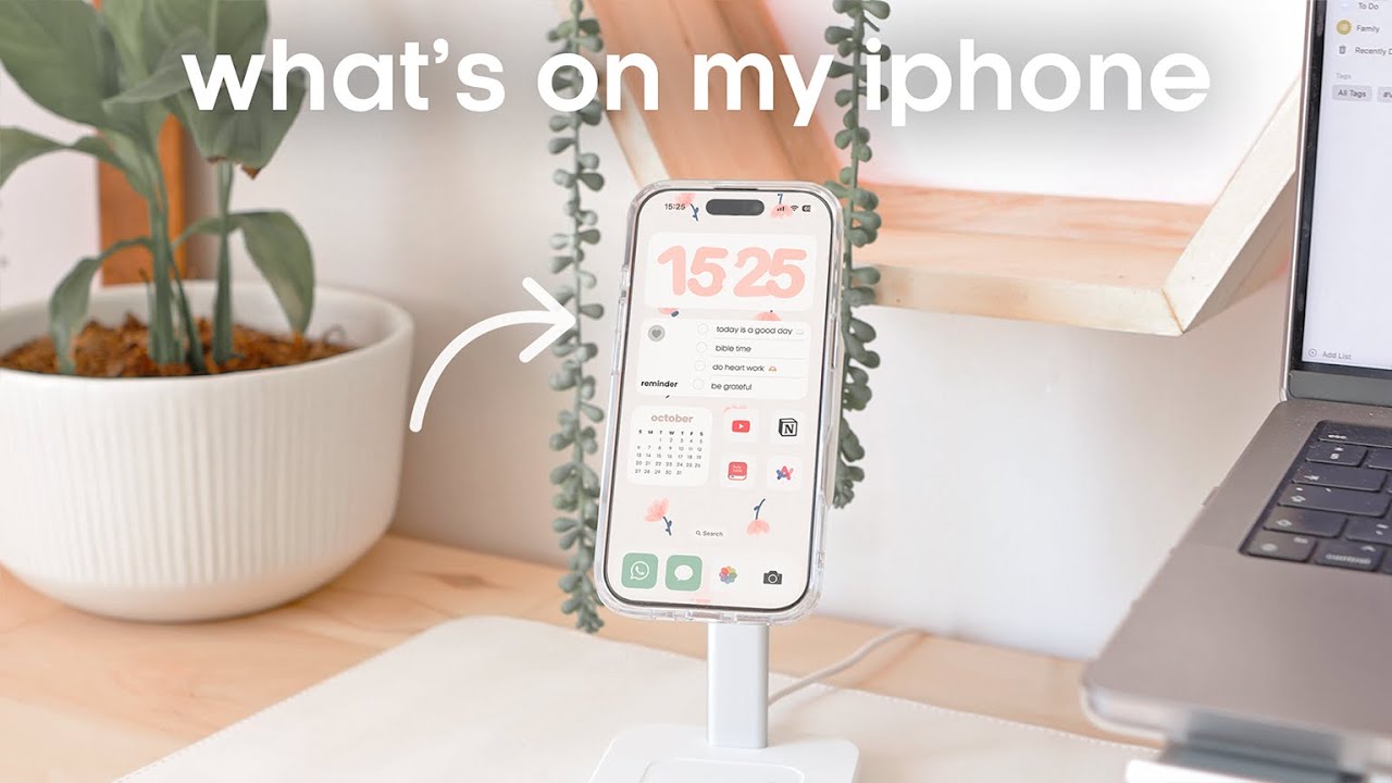 ☁️ What's on my iPhone 16 Pro | iOS 18 customisation, fav apps, focus modes