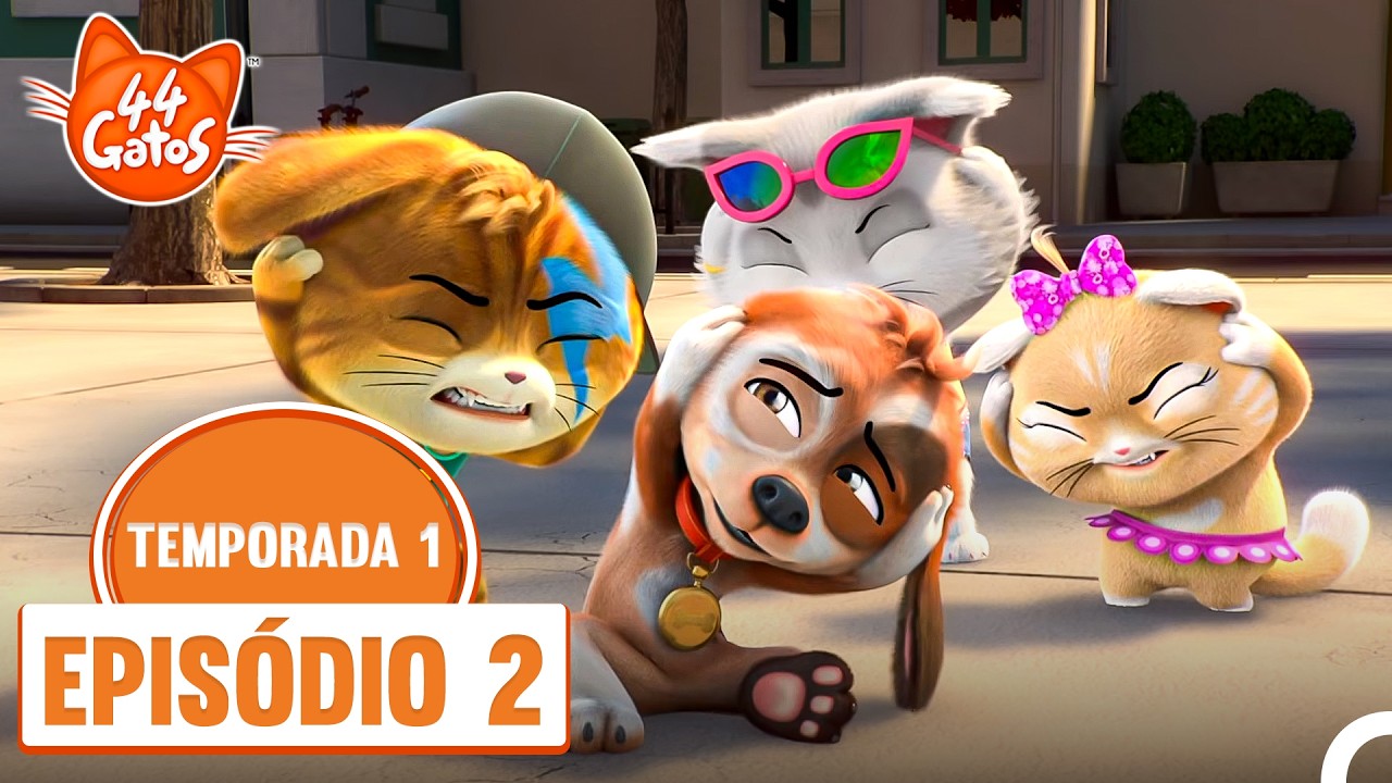 44 Gatos Temporada 1 | Episódio 2 - O Cachorrinho Perdido 🐶😼