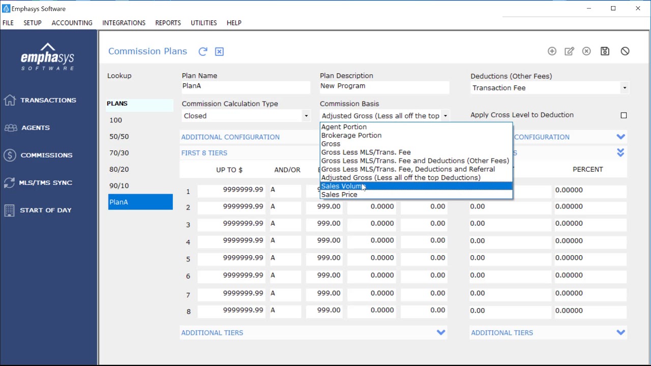 Emphasys Software | Creating Commission Plans