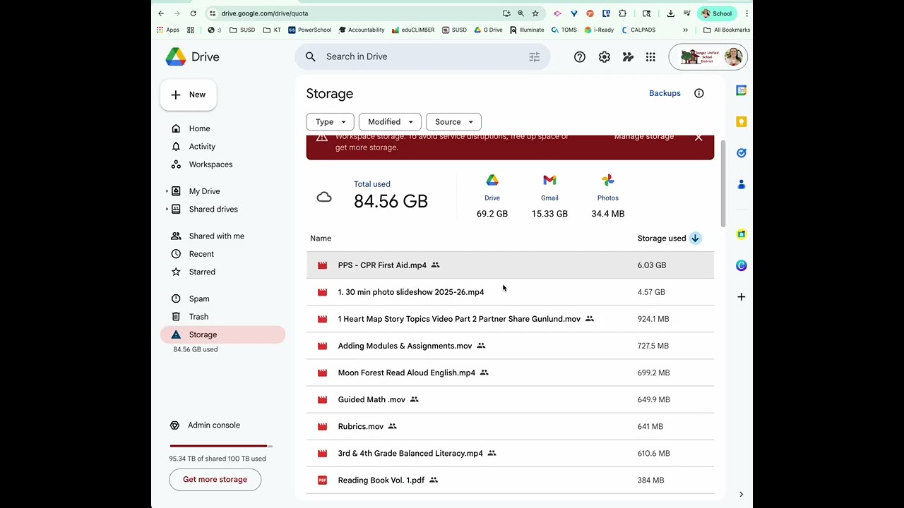 SangerUSD: Spring Cleaning of Google Drive 2026!