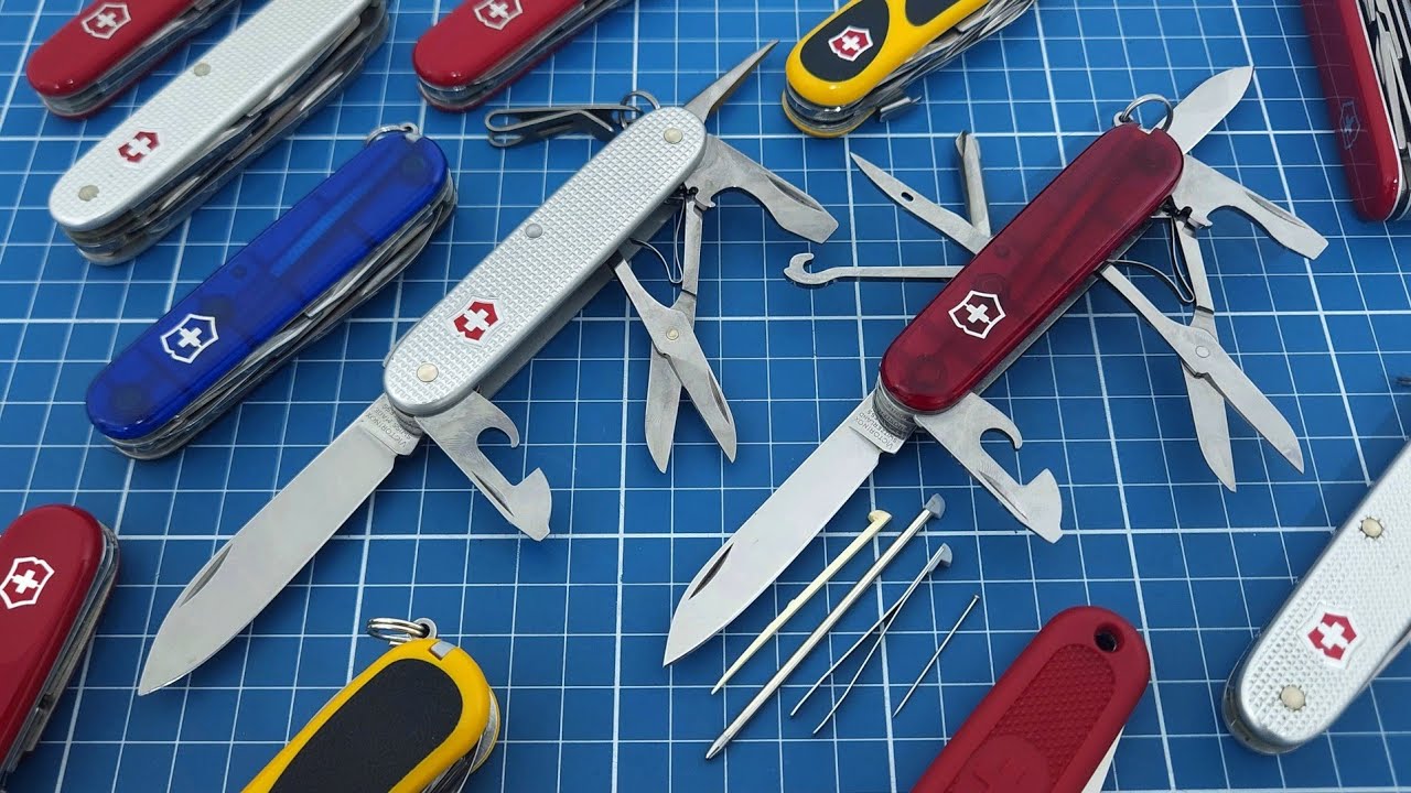 Comparativo de canivetes Victorinox Super Tinker e Pioneer X! Qual é o ideal para o seu EDC? #edc 