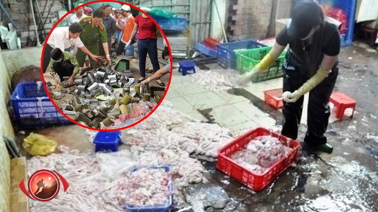 Xem xong clip này chắc cả Tết không dám ăn giò, chả