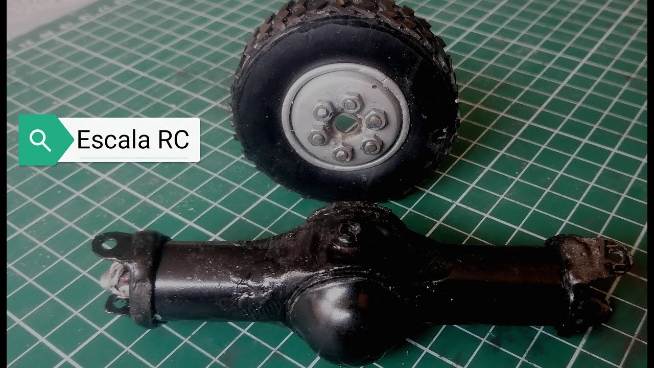 Trasmisi&oacute;n del eje delantero de cami&oacute;n RC // ESCALA RC