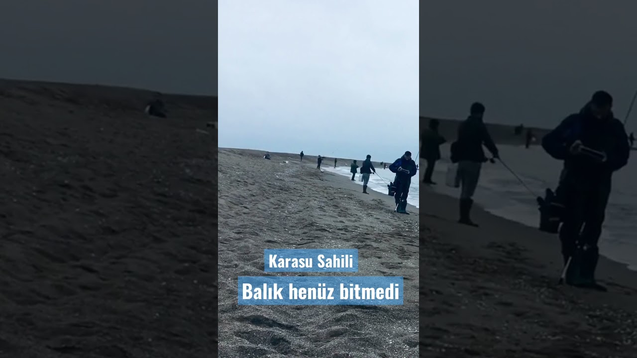 Karasu da balık avı devam ediyor.