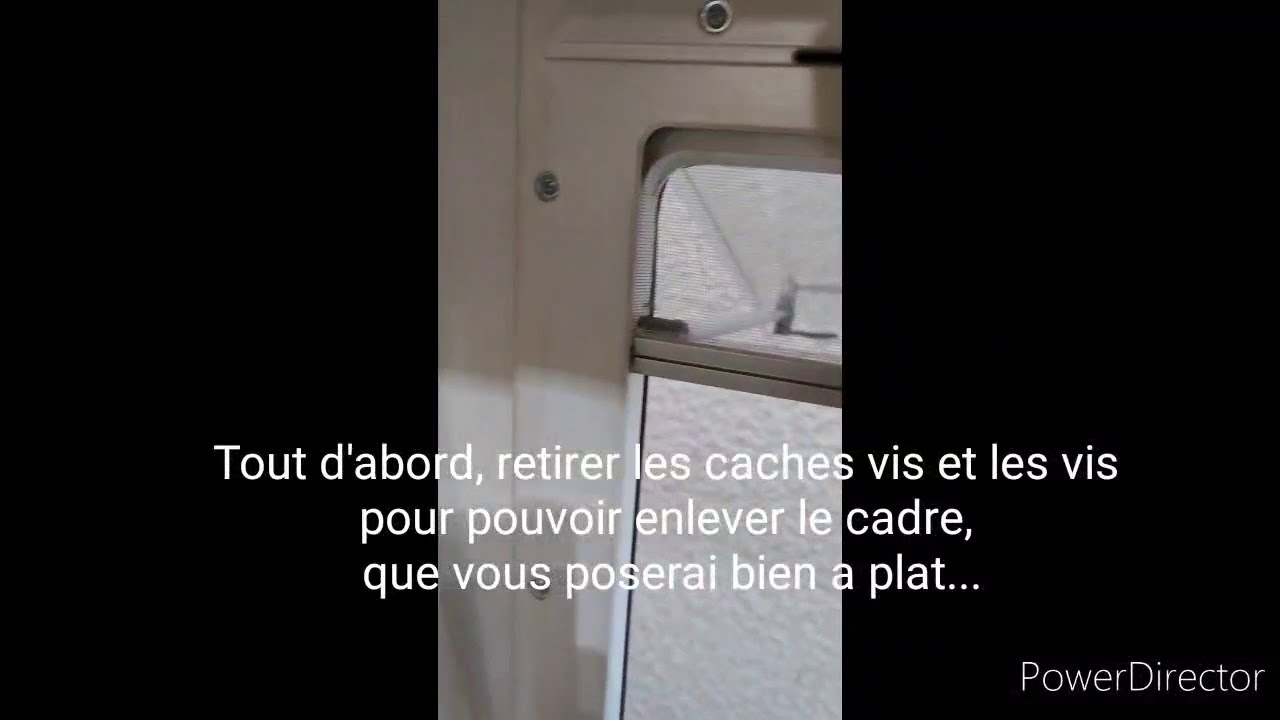 Ressort détendu des moustiquaires et rideaux occultants des camping-cars ...