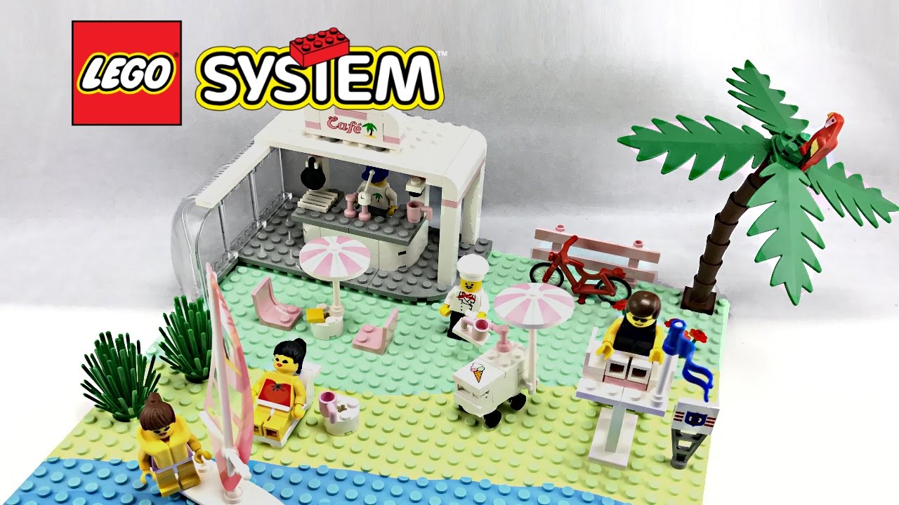 LEGO Town Paradisa Sand Dollar Café review and unboxing! 1992 set 6411!