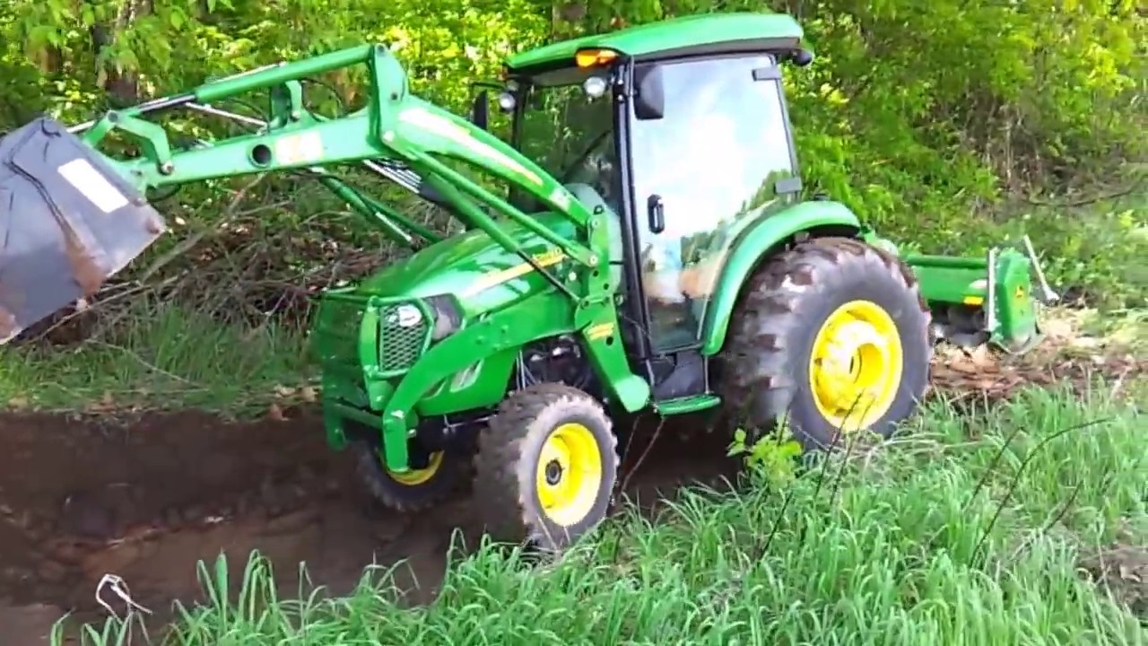 John deere 4720 digging deer watering hole 3 of 3 Unbeleiveable...
