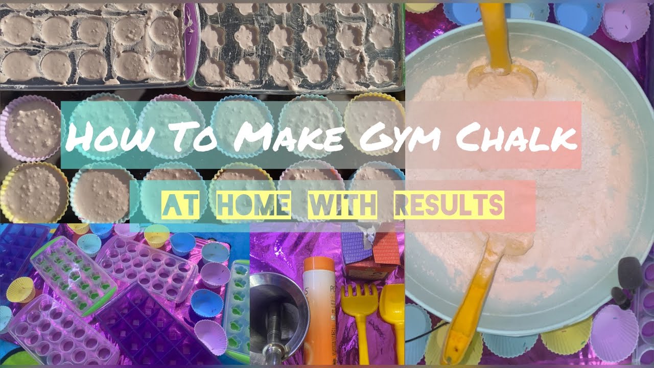 How To Make Gym Chalk At Home With Results👍👍/ Dusty Gym Chalk Reform Tutorial | ASMR | How To