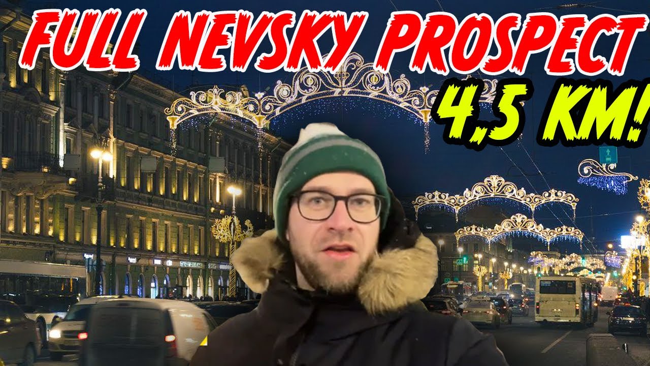 GREATEST Street of St. PETERSBURG (Full 4,5 km Walk)