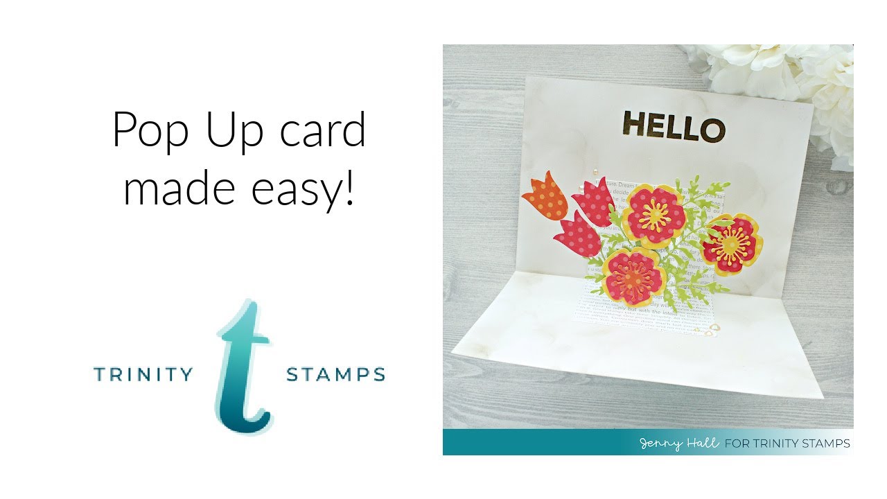 How to make an Easy Pop Up card with Jenny Hall