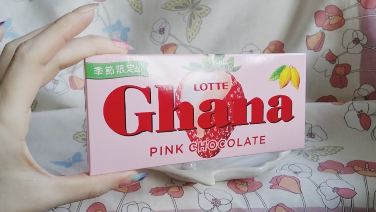 Pink Chocolate Unboxing | Lotte Ghana Strawberry Chocolate
