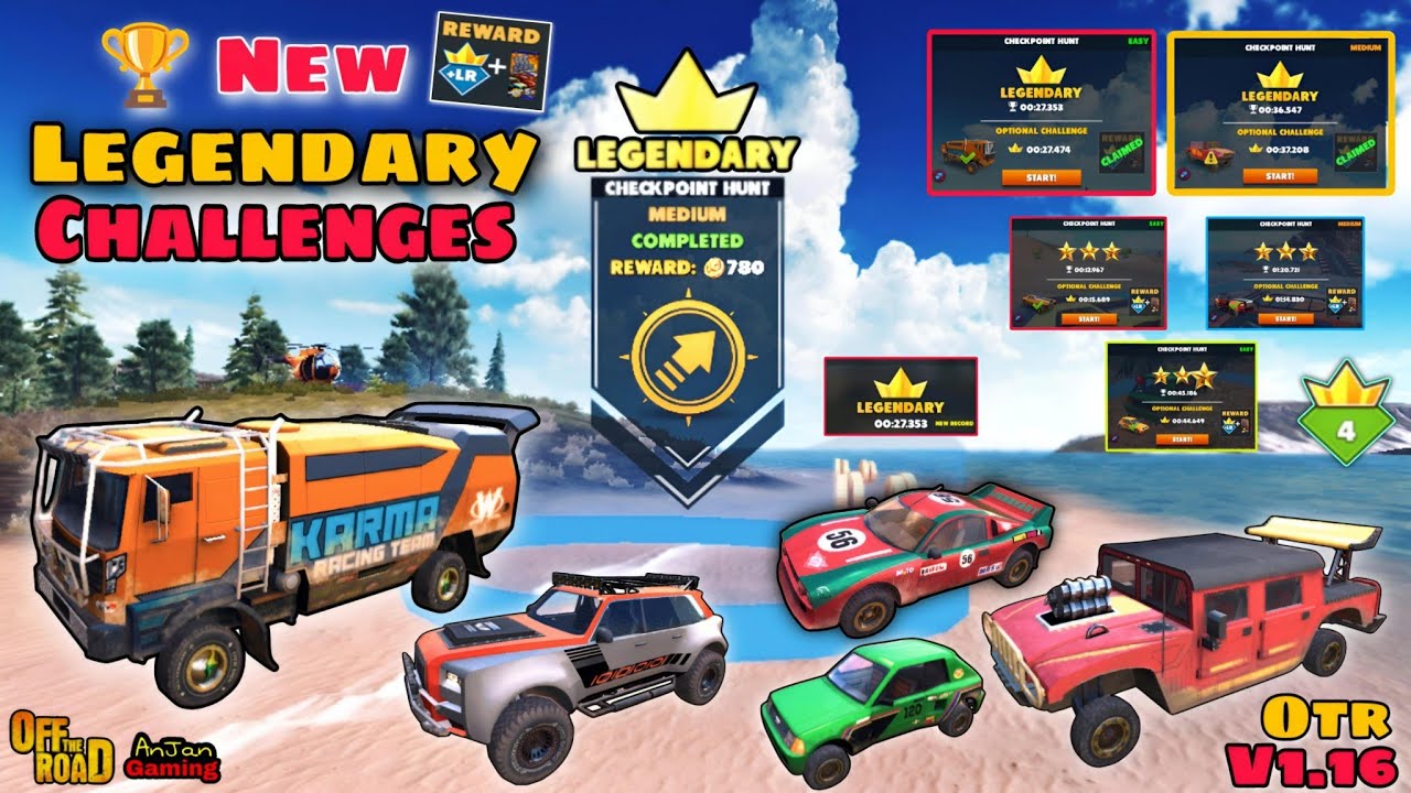 Off The Road New Update V1.16 New Legendary Challenge😮🔥|| OTR V1.16 New Legendary Challenge ❤️😍🔥