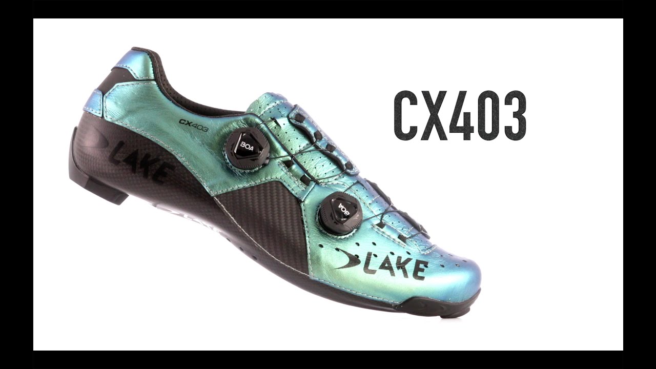 Lake Cycling Shoes: CX403 Chameleon Green
