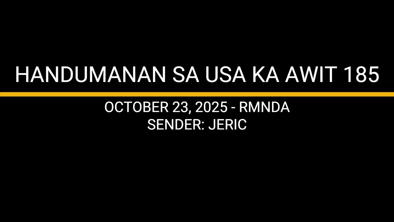HANDUMANAN SA USA KA AWIT 185 - JERIC