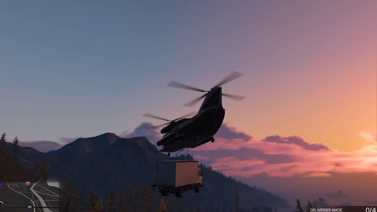 First attempts to deliver MC stock using Cargobob