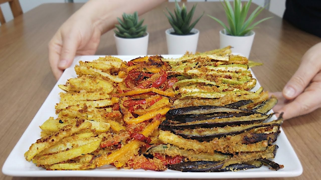 Ужин с запеченными овощами 🍆 простой рецепт 🌶