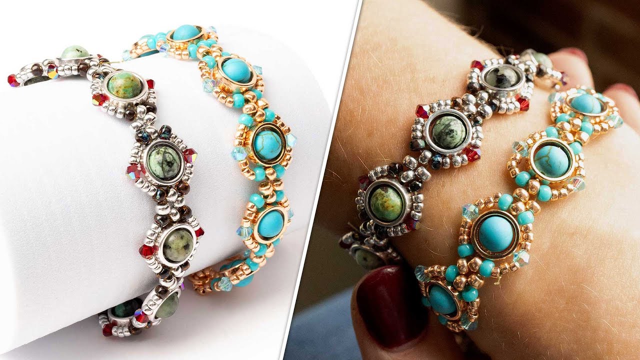 Compass Bracelet - DIY Jewelry Making Tutorial by PotomacBeads