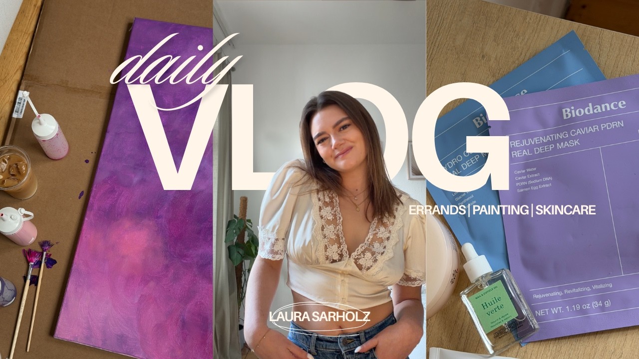 Me Time, in der Stadt bummeln, Malen & Skincare | vlog