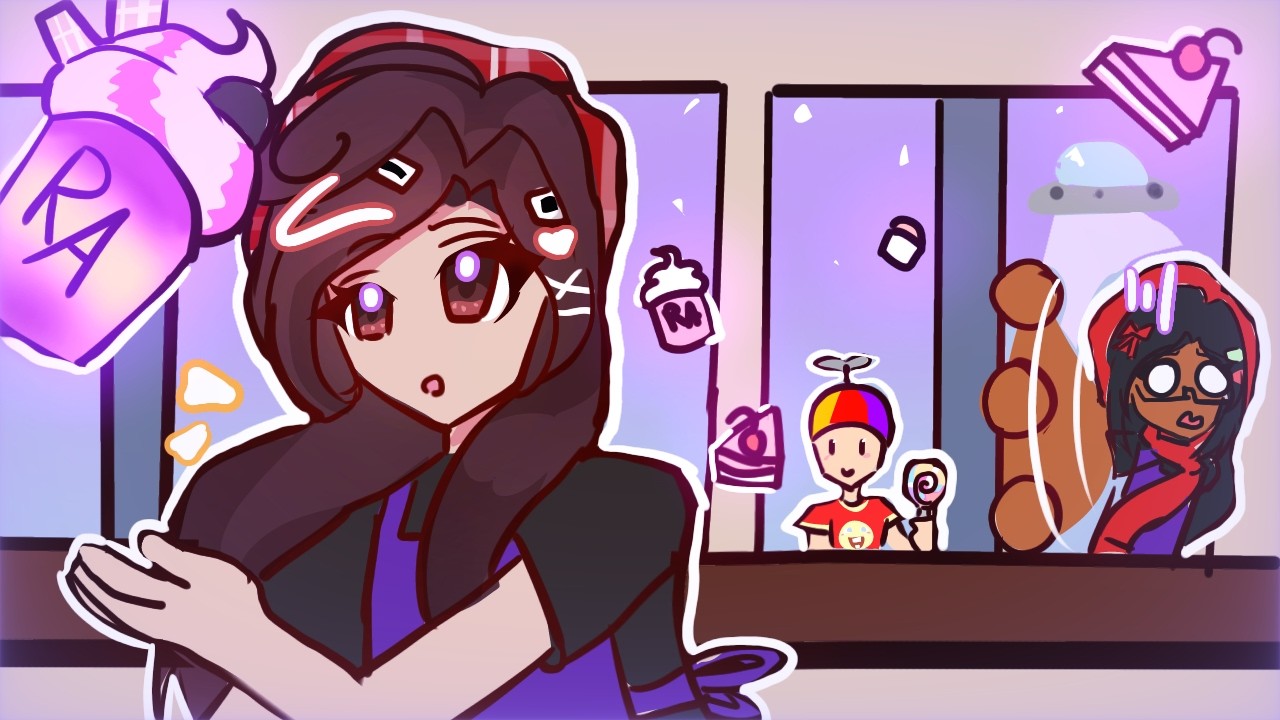 Playing HYBRID CAFE on ROBLOX