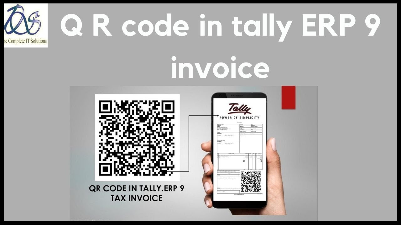 Q R code in tally  ERP 9 invoice