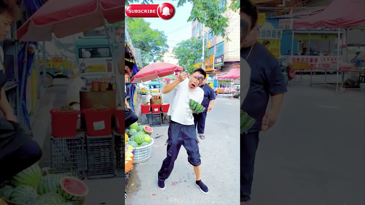 The Funniest Watermelon Trick Ever! 🍉😂 #Shorts
