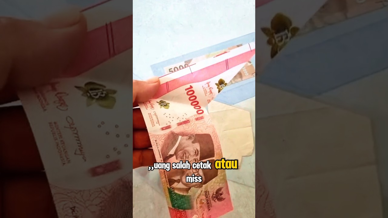 Uang salah cetak #viralshort #info