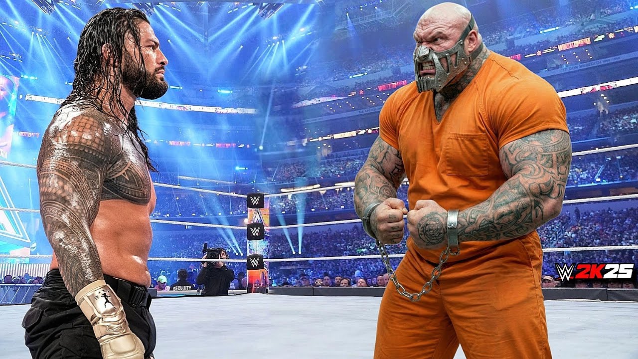 WWE 2K25 - Roman Reigns vs Prison Monster - FULL MATCH | WWE 2K Jan 23, 2026