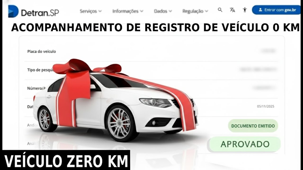 COMO CONSULTAR O ANDAMENTO - EMPLACAMENTO DE VEÍCULO ZERO KM PELO NOVO PORTAL DO DETRAN - POUPATEMPO