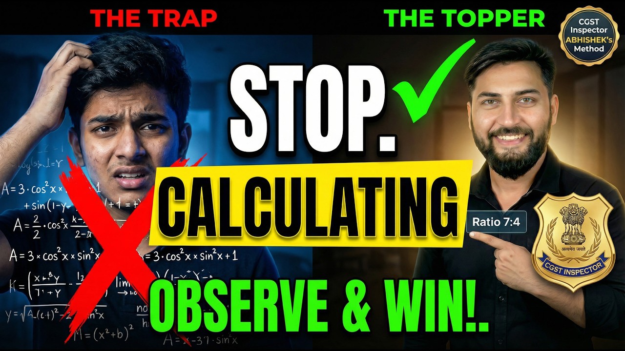 SSC CGL Maths Hacker Method: Solve Mock in 15 Mins! 👨‍💻 Oliveboard Live Mock | by Abhishek #ssc 