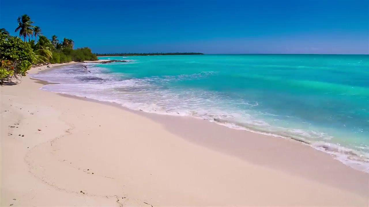 PLAGE Avec Sable Dor&eacute; Et Mer Turquoise - Bruit des Vagues Pour une Relaxation Et un sommeil Rapide.