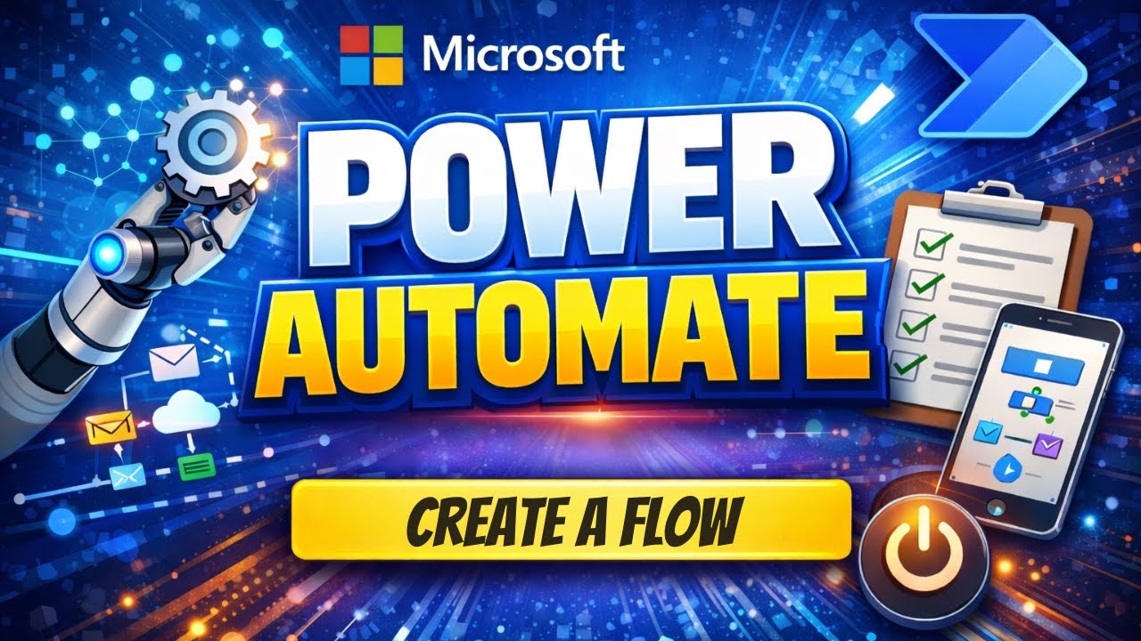 Создание потока с нуля (мгновенный облачный поток) | Основы Microsoft Power Automate