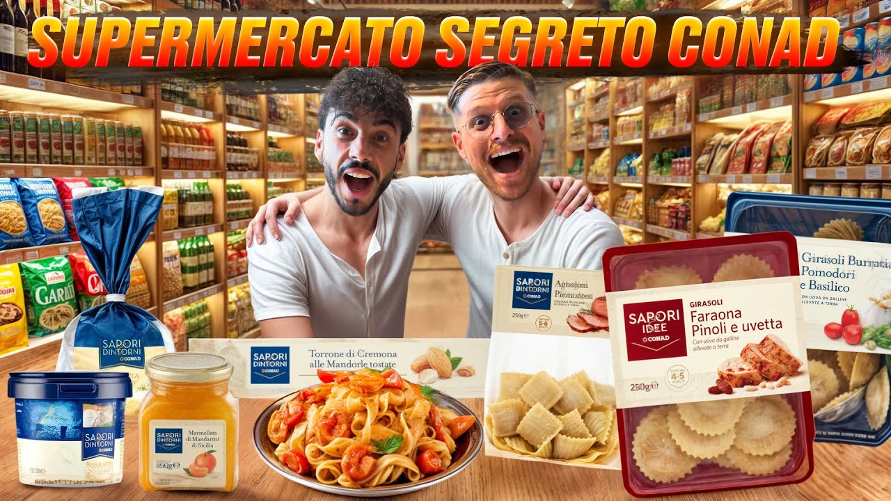 SCOPRIAMO E PROVIAMO IL SUPERMERCATO SEGRETO DI CONAD - MA QUANTO SONO INCREDIBILI TUTTE QUESTE COSE