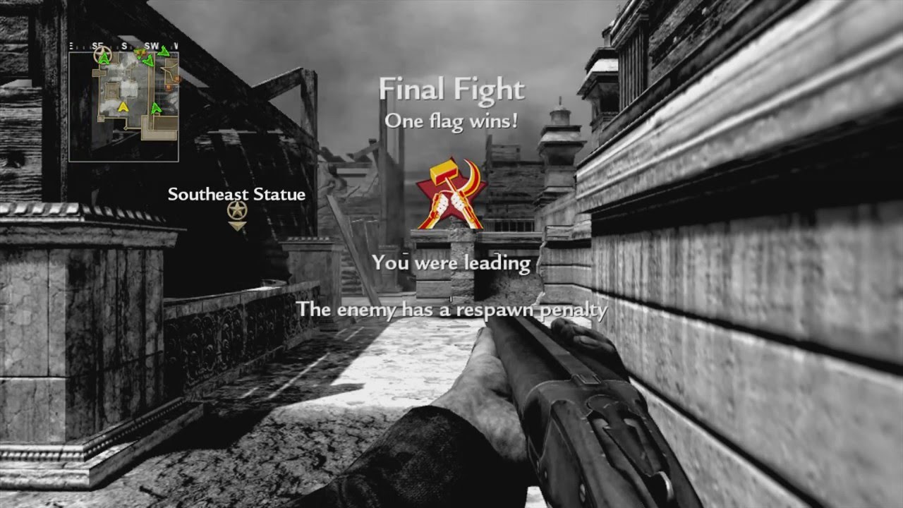 Call of Duty 5 World at War Sawed-off Double Barrel Shotgun gameplay