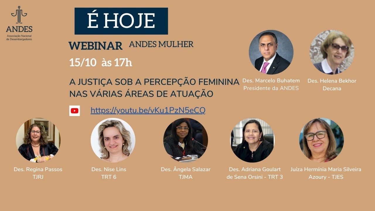 01 - A JUSTI&Ccedil;A SOB A PERCEP&Ccedil;&Atilde;O FEMININA NAS V&Aacute;RIAS &Aacute;REAS DE ATUA&Ccedil;&Atilde;O - Dia 15/10 &agrave;s 17h