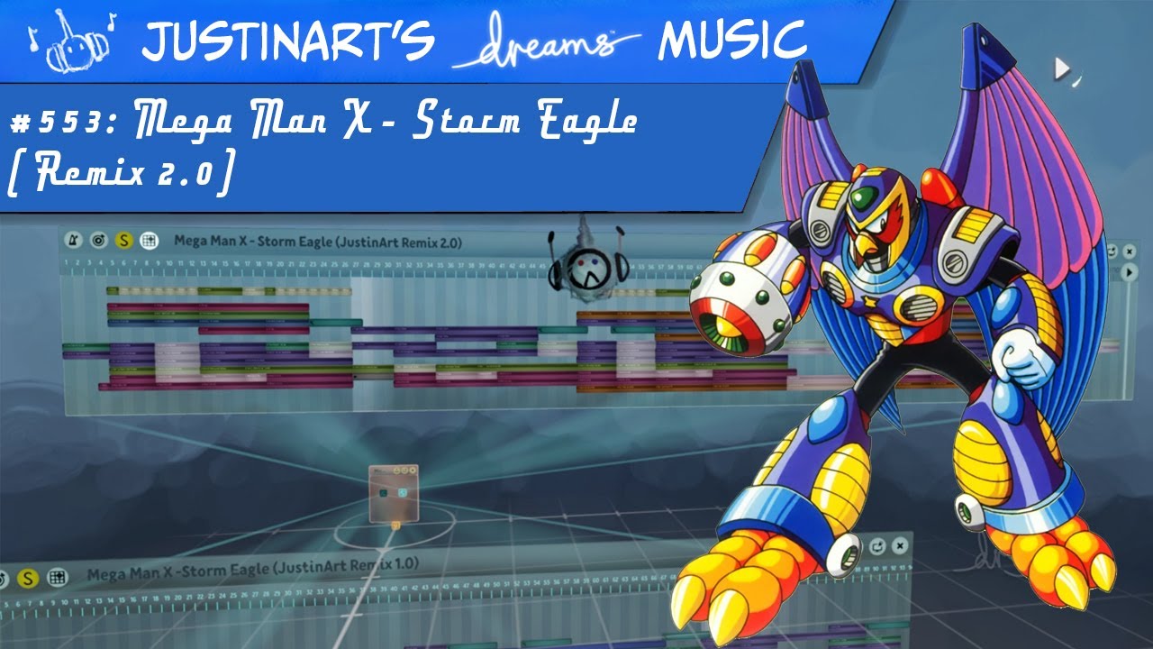 Mega Man X - Storm Eagle (JustinArt Remix 2.0), Dreams PS4 Music Remix #553