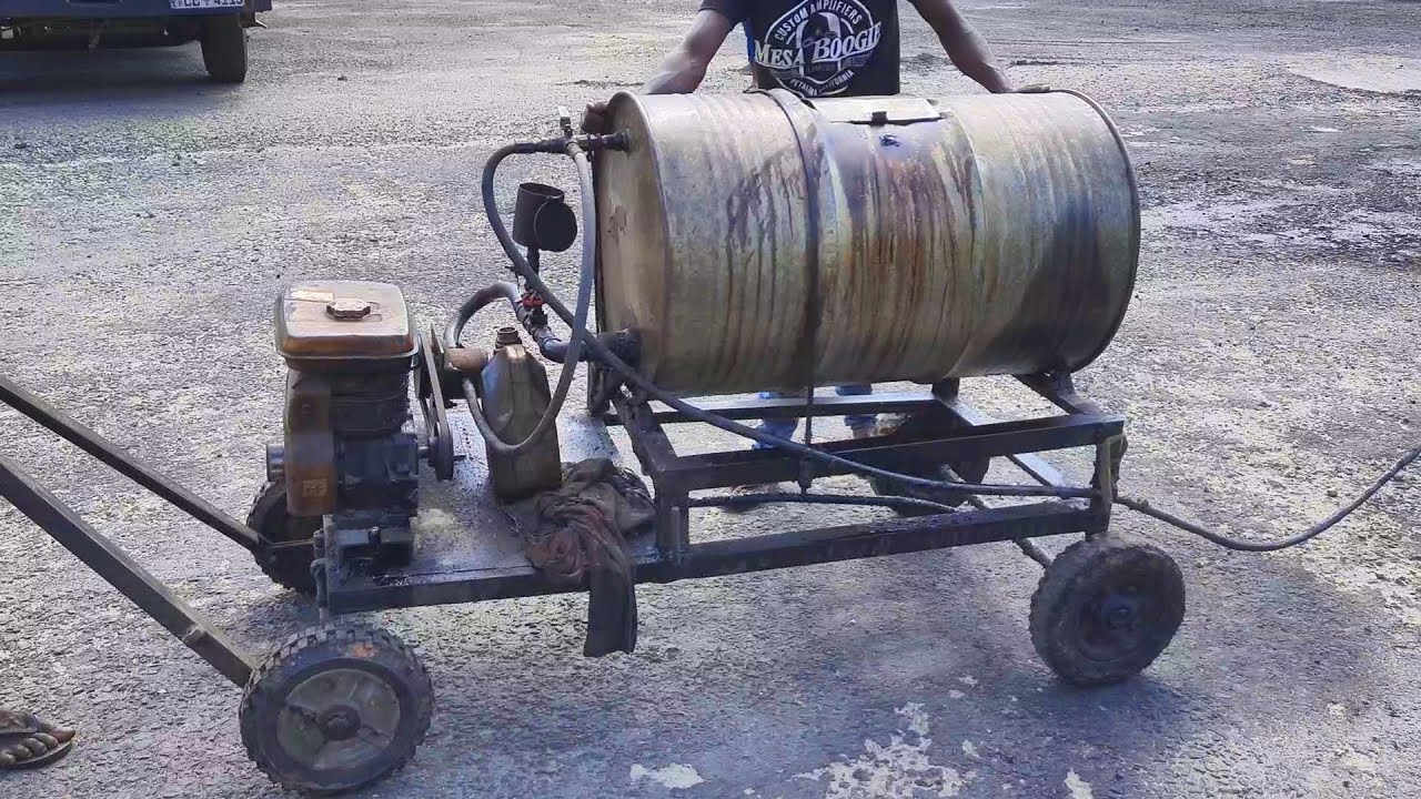 Manual Bitumen Hand Sprayer Amazing Road Construction Skills How Bitumen Tar Sprayer Operates